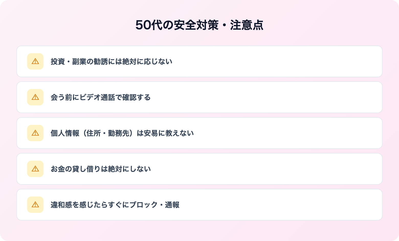 50代におすすめのマッチングアプリ5選 | 解説画像