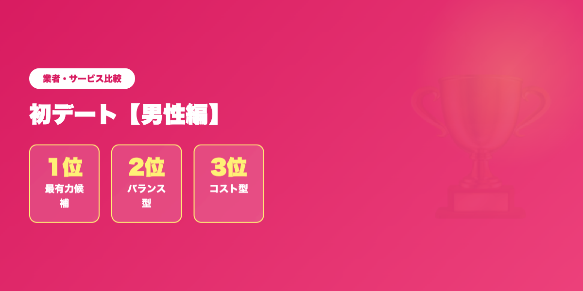 matching-app-date-dansei 業者ランキング比較