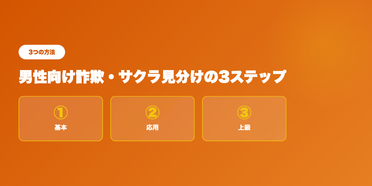 詐欺対策（男性）TOP3戦略