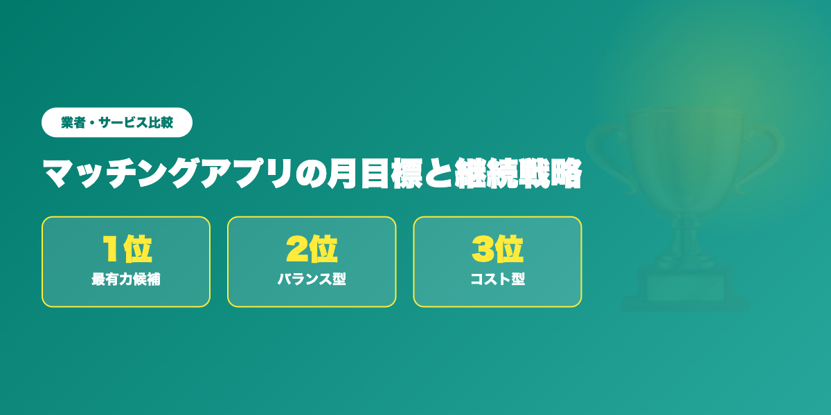 継続しやすいアプリTOP3